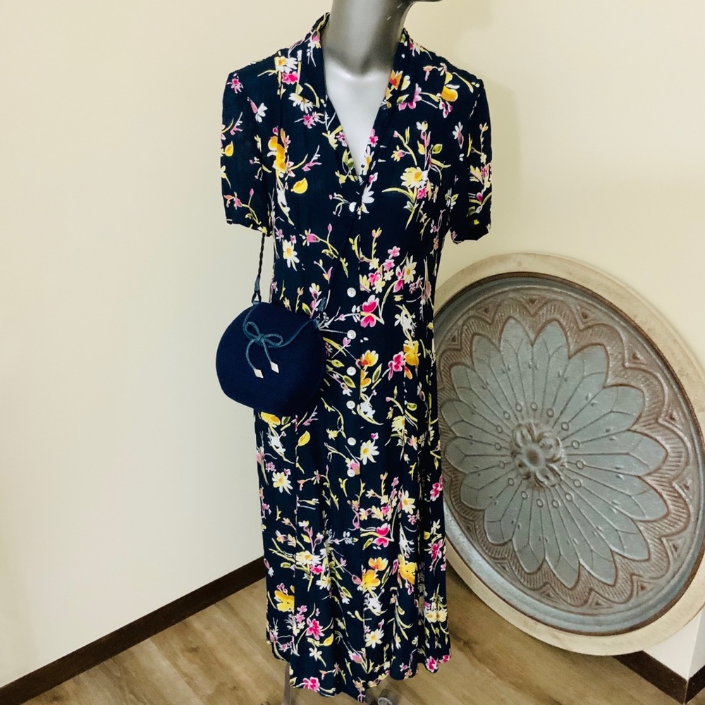 VINTAGE Jonathan Martin Floral Maxi Dress